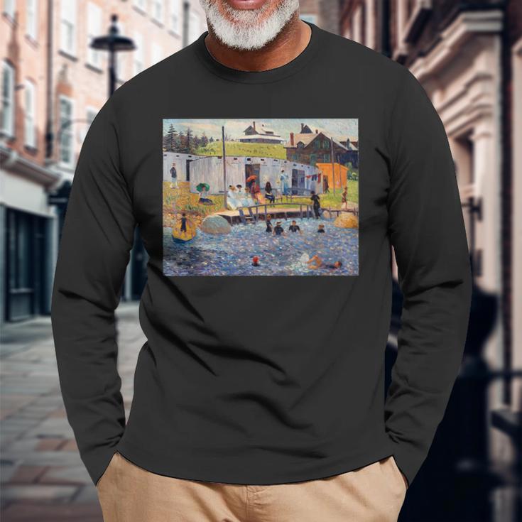ルノワール 面白いtシャツ アート 絵画 メンズ レディース 面白い 服 美術 おもしろ 長袖Tシャツ 高齢者への贈り物