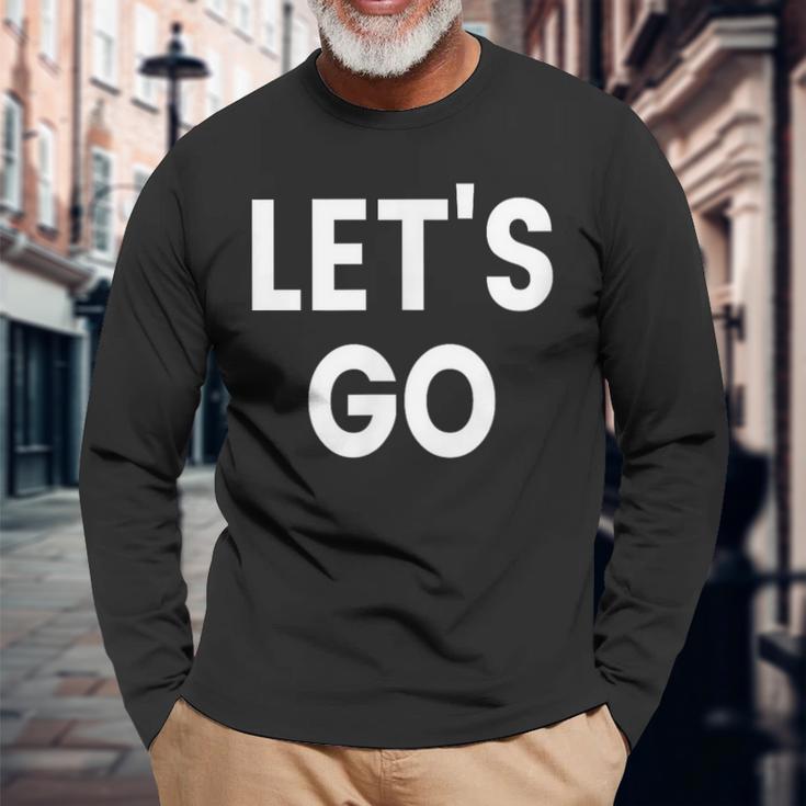 レッツ・ゴー 長袖Tシャツ 高齢者への贈り物