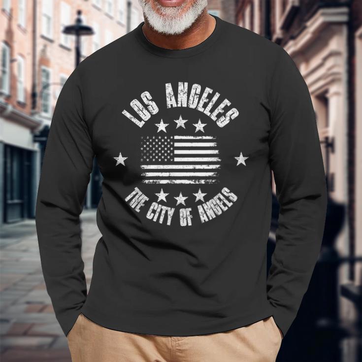 ロサンゼルス The City Of Angels お土産 La 長袖Tシャツ 高齢者への贈り物