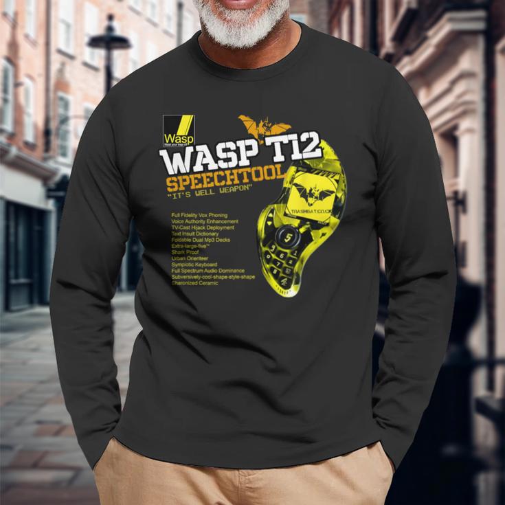 ワスプ T12 スピーチツール-イッツウェルウェポン 長袖Tシャツ 高齢者への贈り物