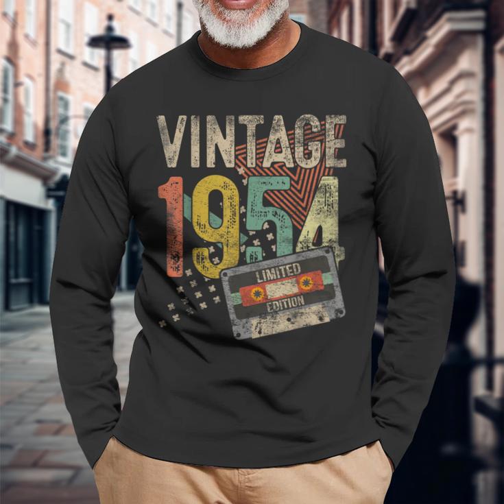 ヴィンテージ 1954 71歳の誕生日プレゼント 男女兼用 71歳 長袖Tシャツ 高齢者への贈り物