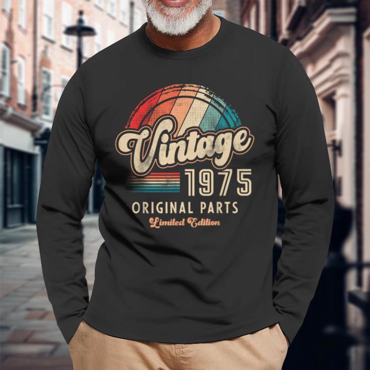 ヴィンテージ 1975 オリジナル・パーツ 限定版 誕生51周年記念 長袖Tシャツ 高齢者への贈り物