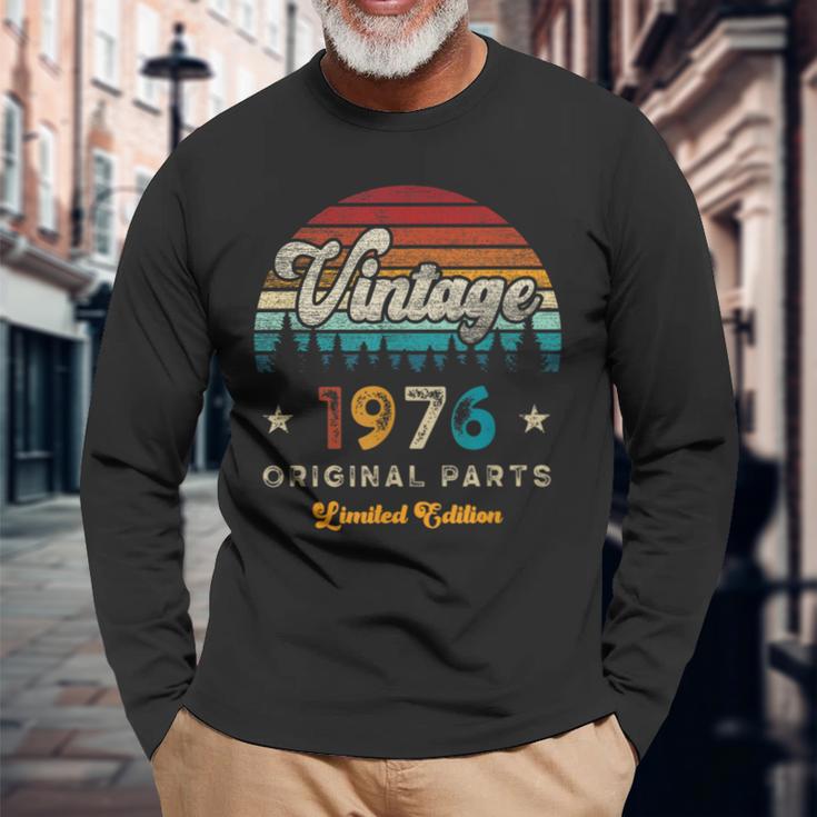 ヴィンテージ 1976 バースデー 50年限定品 長袖Tシャツ 高齢者への贈り物