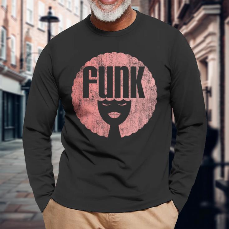 ヴィンテージ 80年代 ディスコソウル音楽またはレトロダンシング ファンク 長袖Tシャツ 高齢者への贈り物
