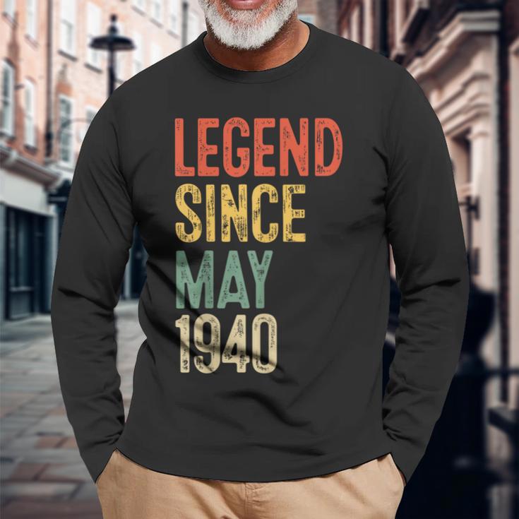 ヴィンテージ 86 誕生日デコレーション メンズ 86歳 1940 86歳の誕生日 長袖Tシャツ 高齢者への贈り物