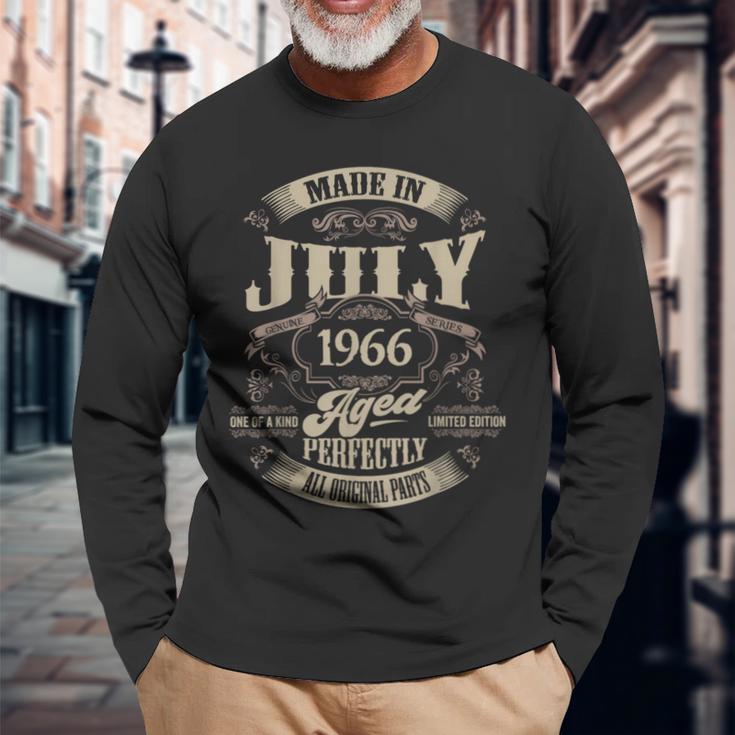ヴィンテージ還暦伝説 1966年7月 60歳の贈り物 長袖Tシャツ 高齢者への贈り物