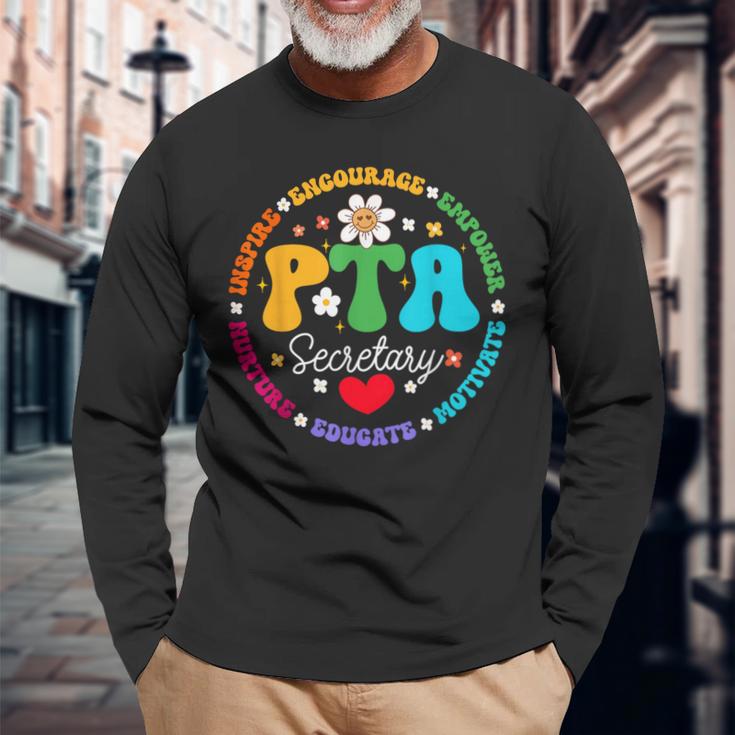 保護者教員会 チームサポーター Pta秘書 長袖Tシャツ 高齢者への贈り物