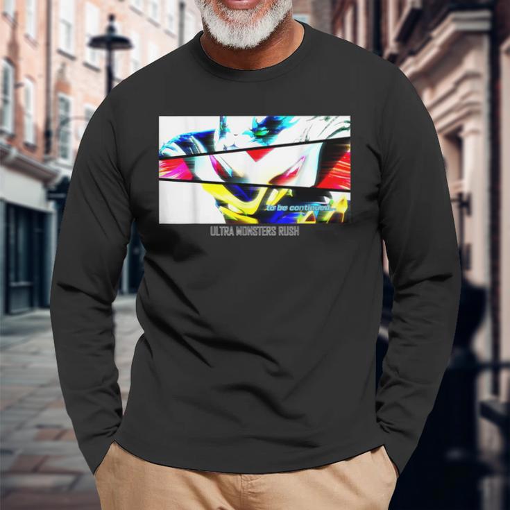 大怪獣ラッシュ ウルトラフロンティア Scene To Be Continued 長袖Tシャツ 高齢者への贈り物