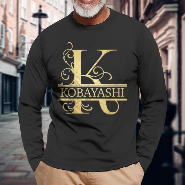 小林 名前 長袖Tシャツ 高齢者への贈り物