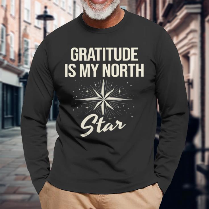 感謝の気持ち 私の北極星 天体観測 宇宙研究 長袖tシャツ 長袖Tシャツ 高齢者への贈り物