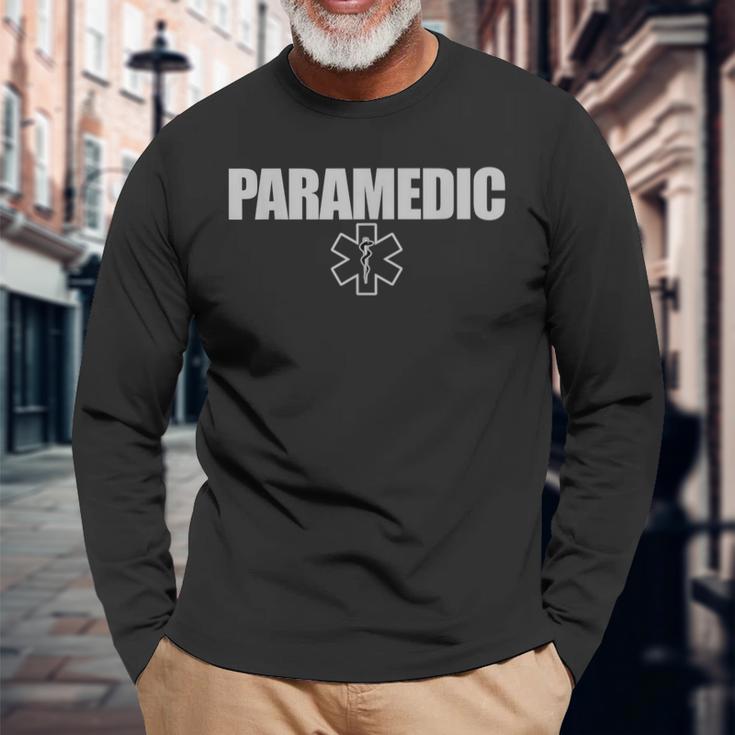 救急救命士 Emt ユニフォームtシャツ 長袖Tシャツ 高齢者への贈り物
