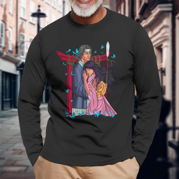 日本の神 イザナギとイザナミ 長袖Tシャツ 高齢者への贈り物