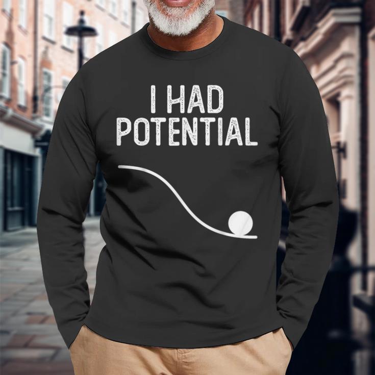 私には可能性があった 長袖Tシャツ 高齢者への贈り物