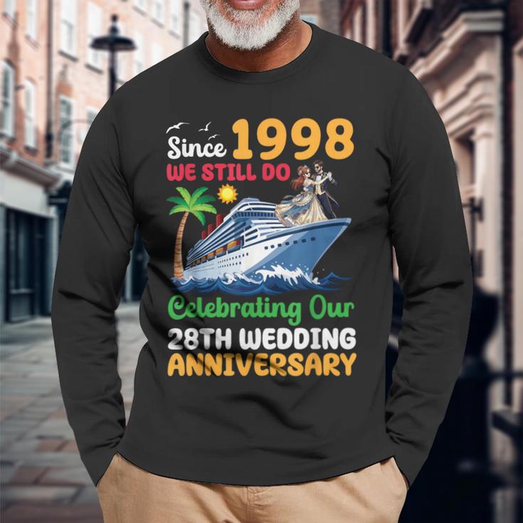 結婚28周年記念クルーズ 1998年以来 Wetill Do Trip 長袖Tシャツ 高齢者への贈り物