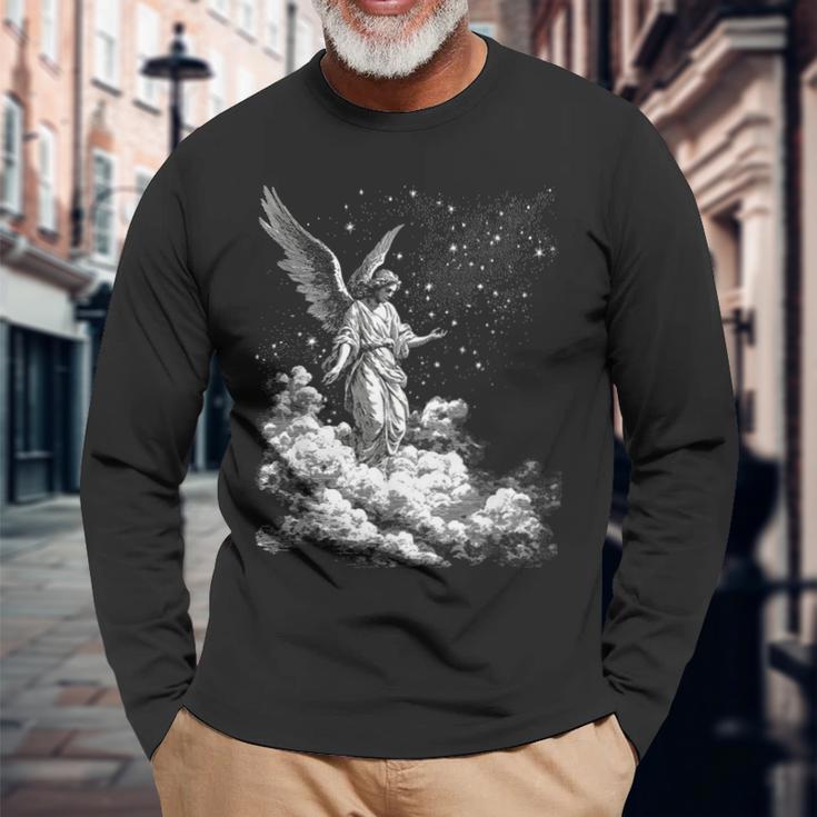 聖なる天使 シェムハメフォラッシュ ラファエル 長袖Tシャツ 高齢者への贈り物