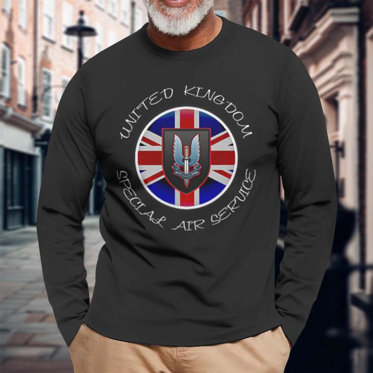 英国特殊航空サービス 特殊部隊 長袖Tシャツ 高齢者への贈り物