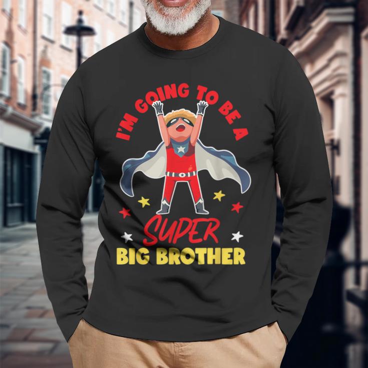 超お兄ちゃんになるよ 長袖Tシャツ 高齢者への贈り物
