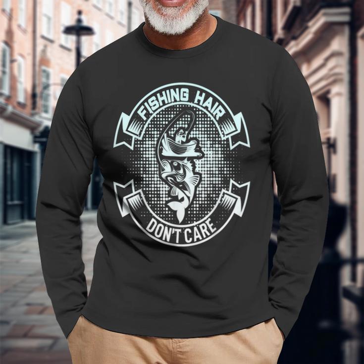 釣り人のための釣りの諺 Fishing Proverbs For Anglers 長袖Tシャツ 高齢者への贈り物