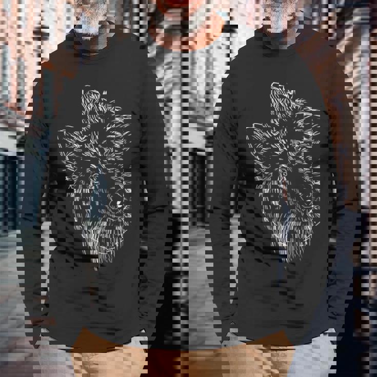 面白い ベルジアンシェパード ドッグ タービュレン 長袖Tシャツ 高齢者への贈り物