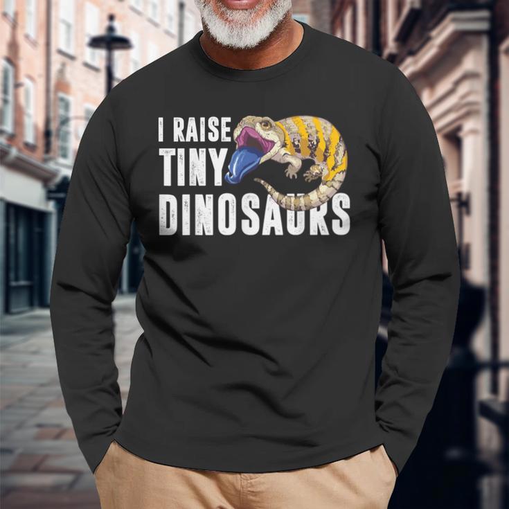 面白い青い舌のキンク I Pull Little Dinosaurs 長袖Tシャツ 高齢者への贈り物