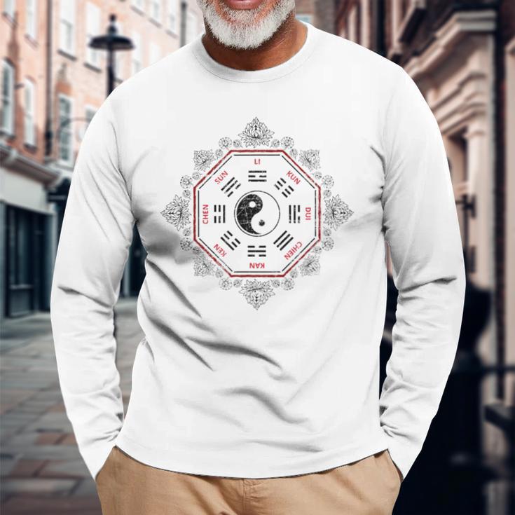 Bagua Zhang Yin Yangtai Chi Qi Gong 瞑想カン&リ 長袖Tシャツ 高齢者への贈り物