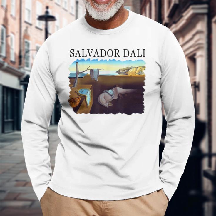 Daliによる記憶の永続性 長袖Tシャツ 高齢者への贈り物