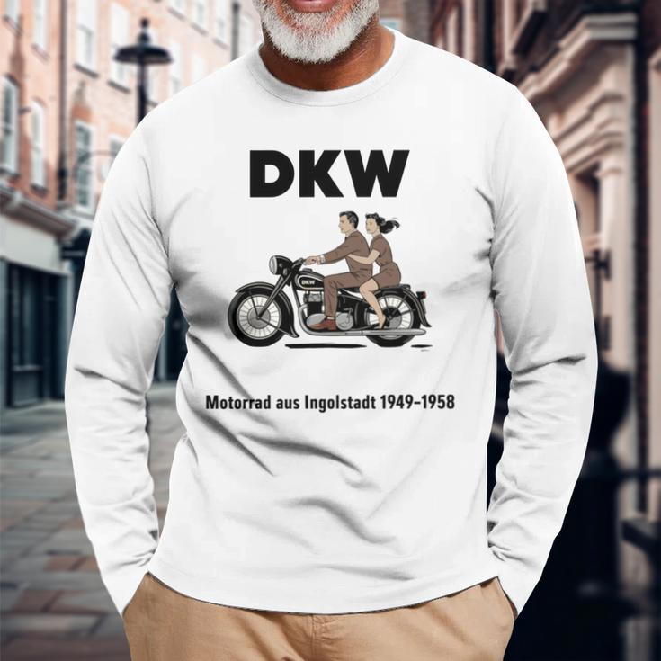 Dkw バイク 1930年代デザイン ビンテージバイク 長袖tシャツ 長袖Tシャツ 高齢者への贈り物
