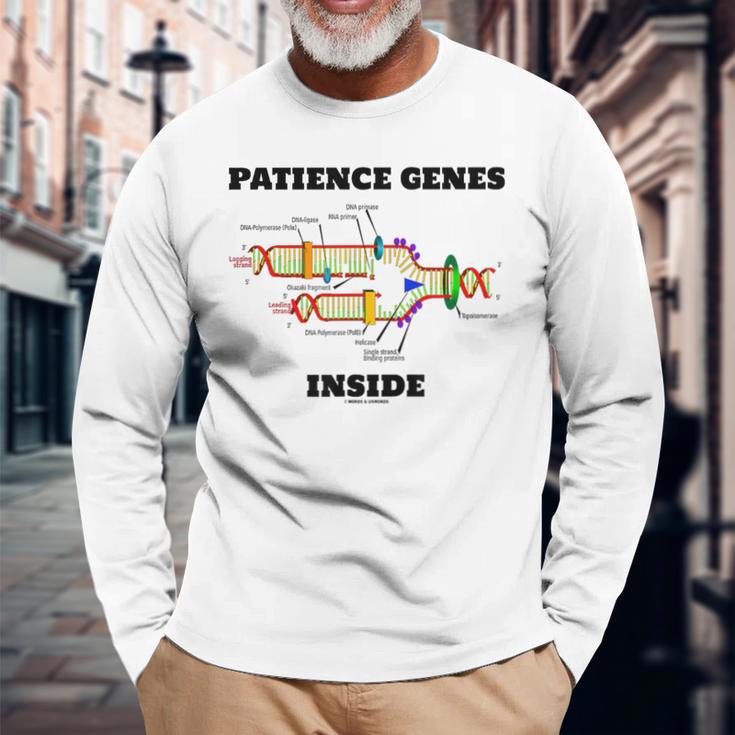 Dna複製内部の忍耐遺伝子 分子生物学 長袖Tシャツ 高齢者への贈り物