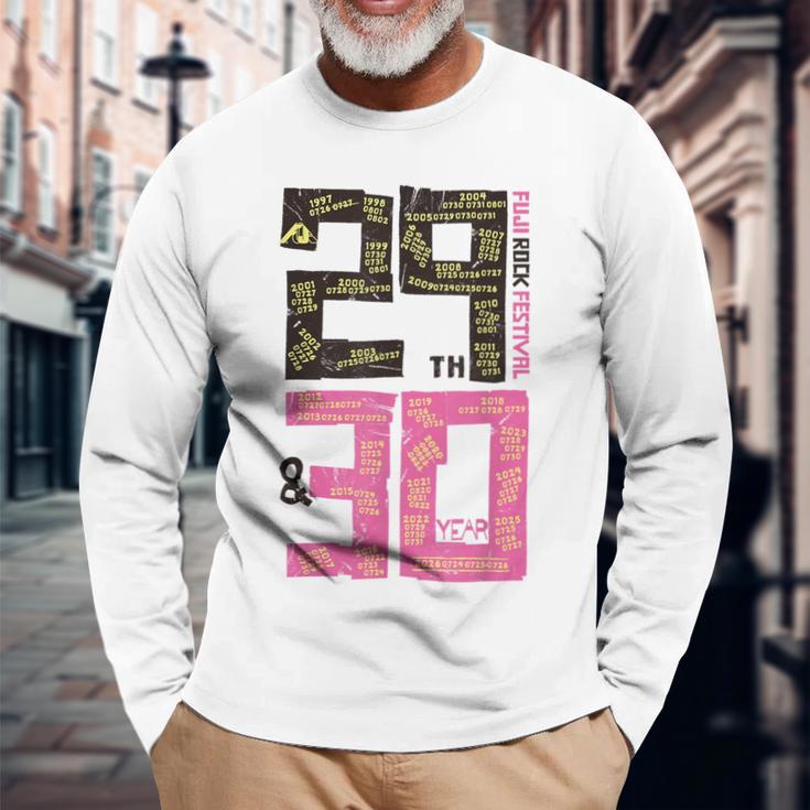 Fuji Rock 2026 29Th & 30Year Amazon Limited Yellow 長袖Tシャツ 高齢者への贈り物