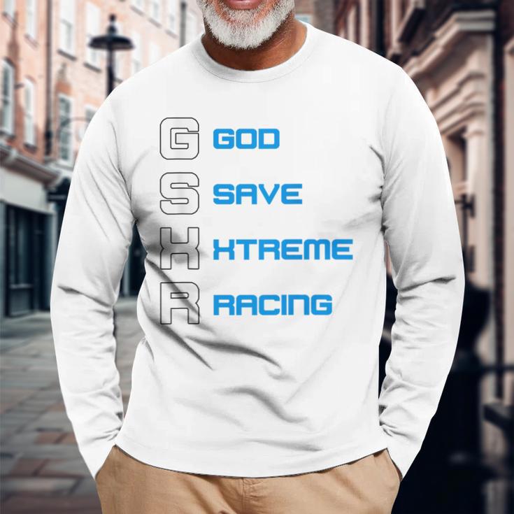 Gixxer、Evolution、Gsxr、ロードレース、オートバイ、オートバイ、バイク。 長袖Tシャツ 高齢者への贈り物