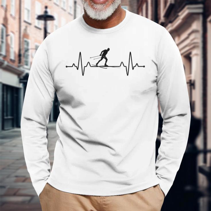 Heartbeat クロスカントリースキー ウィンタースポーツ バイアスロンスキー 長袖Tシャツ 高齢者への贈り物