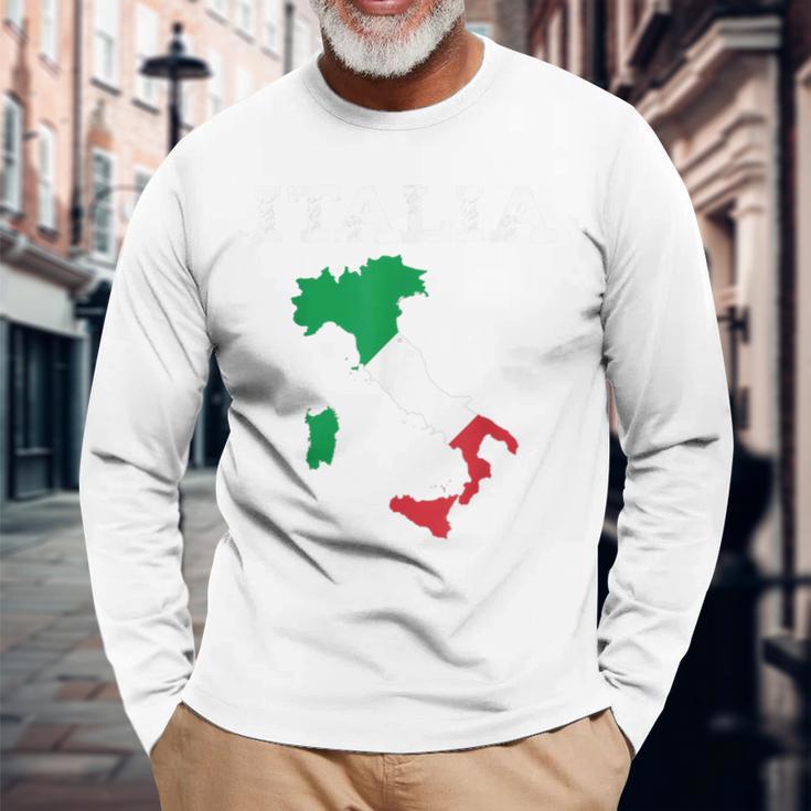 Italy National Pride 長袖Tシャツ 高齢者への贈り物