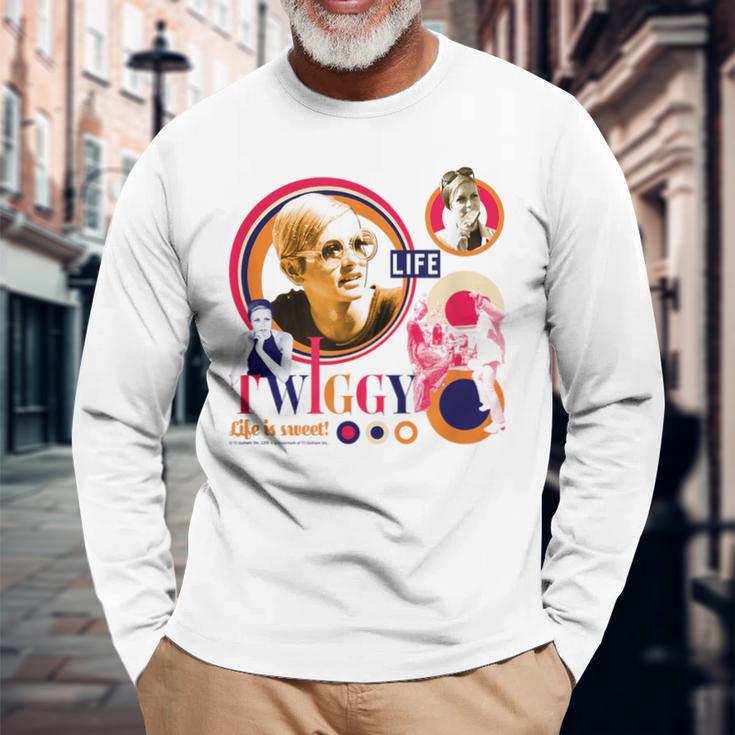 Life Picture Collection _ ツイッギー3 長袖Tシャツ 高齢者への贈り物