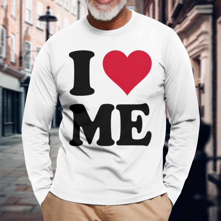 I Love Me 長袖tシャツ 長袖Tシャツ 高齢者への贈り物
