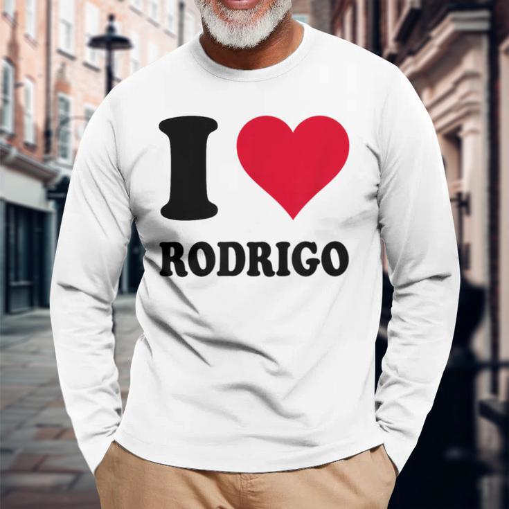 I Love Rodrigo 長袖Tシャツ 高齢者への贈り物