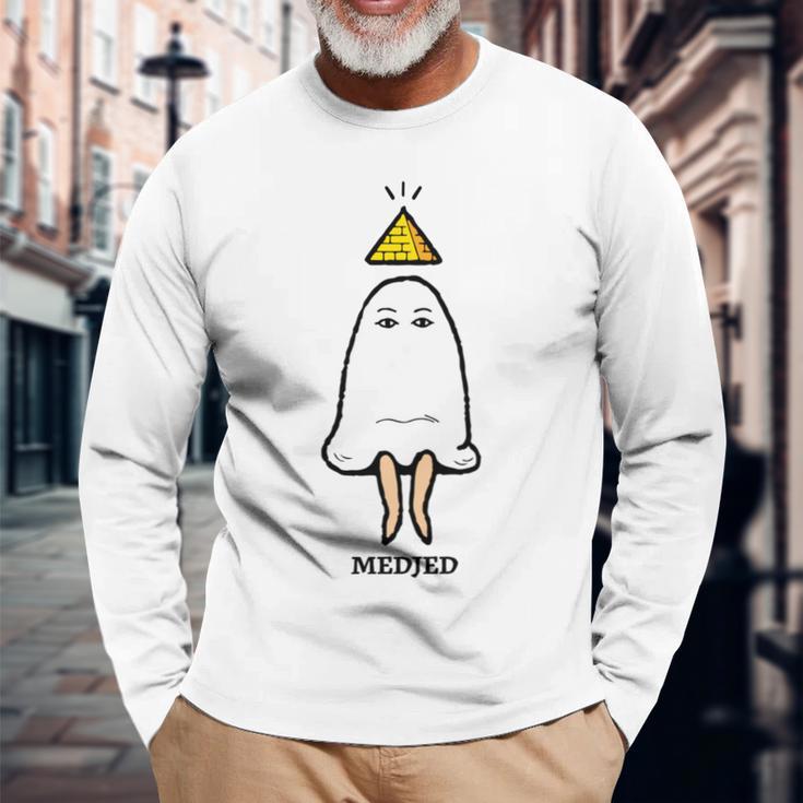 Medjed 〜メジェドさん〜 長袖tシャツ 長袖Tシャツ 高齢者への贈り物