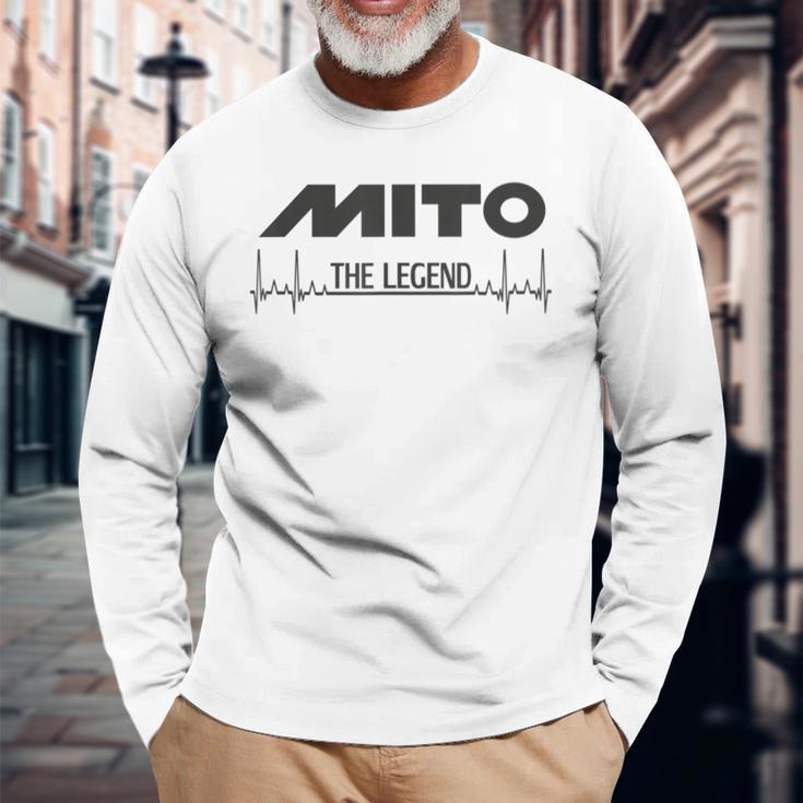 Mito レジェンド 125 ハートビート レジェンド バイク Cagiva 長袖Tシャツ 高齢者への贈り物