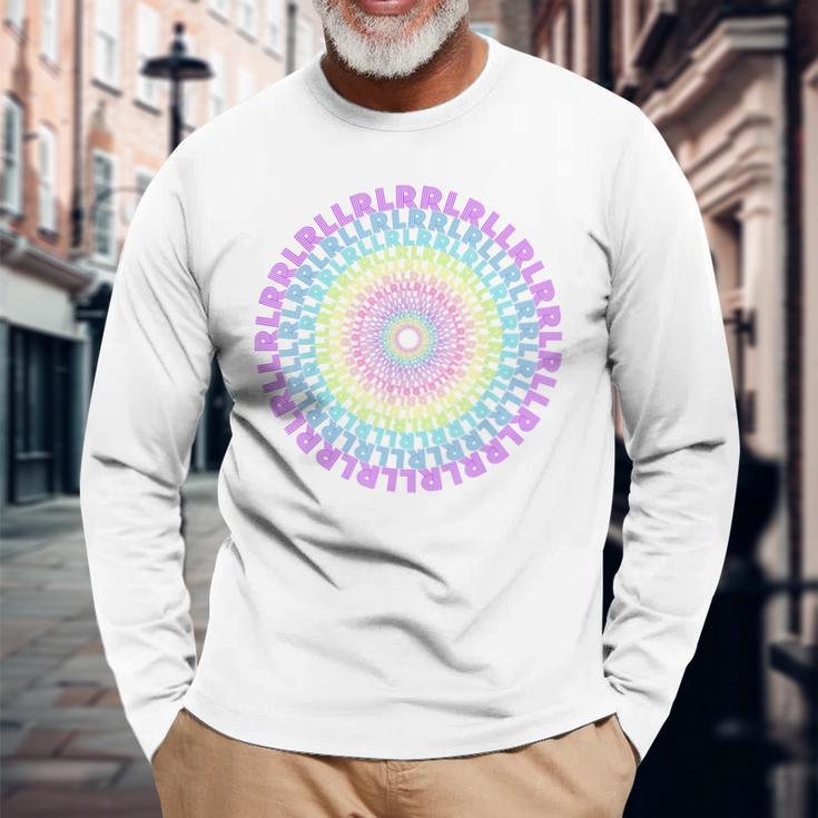 Paradiddleariations ドラム 原始スパイラル Rlrr Lrll ドラマー 長袖Tシャツ 高齢者への贈り物