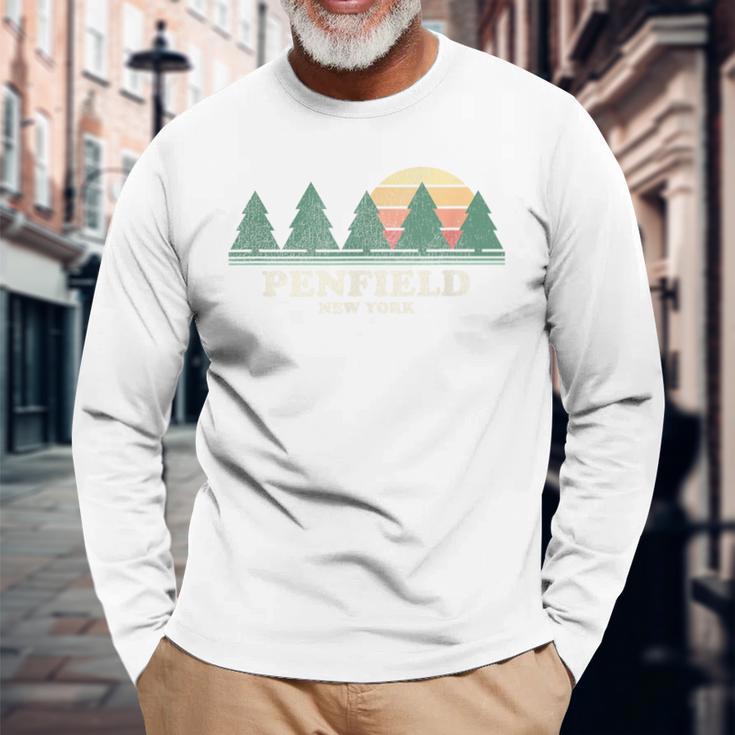 Penfield Ny ヴィンテージ スローバック レトロ 70年代デザイン 長袖Tシャツ 高齢者への贈り物