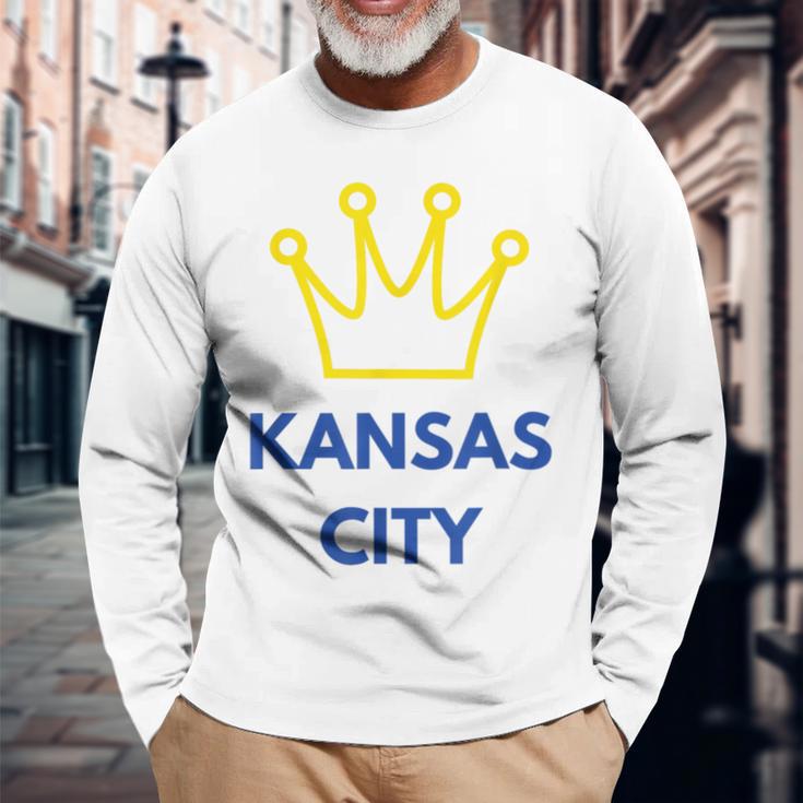 Royal Kc ファンカンザスシティクラウン 長袖Tシャツ 高齢者への贈り物