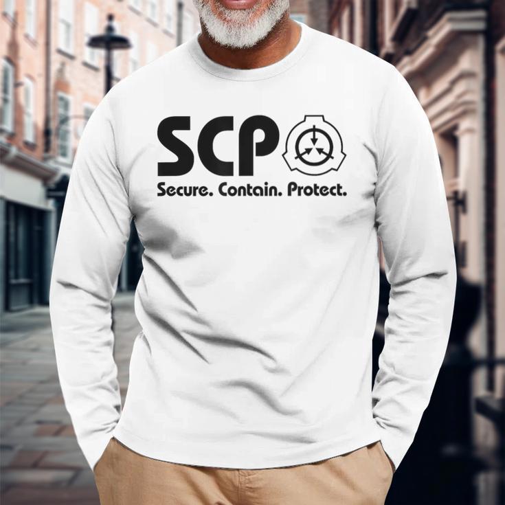ScpecureContainProtect-Cp Foundation 長袖Tシャツ 高齢者への贈り物