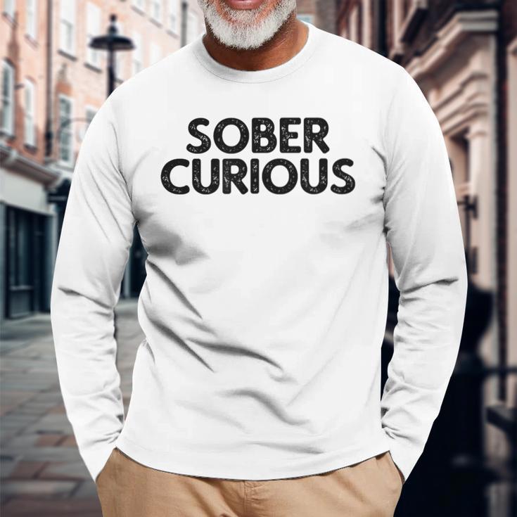 Sober Curious Lifestyle 長袖Tシャツ 高齢者への贈り物