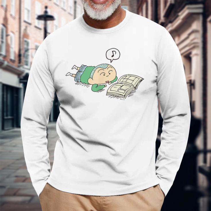 【まんが】クレヨンしんちゃん ごきげんマサオくん 長袖Tシャツ 高齢者への贈り物