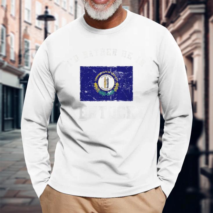 むしろケンタッキーにいたい 長袖Tシャツ 高齢者への贈り物