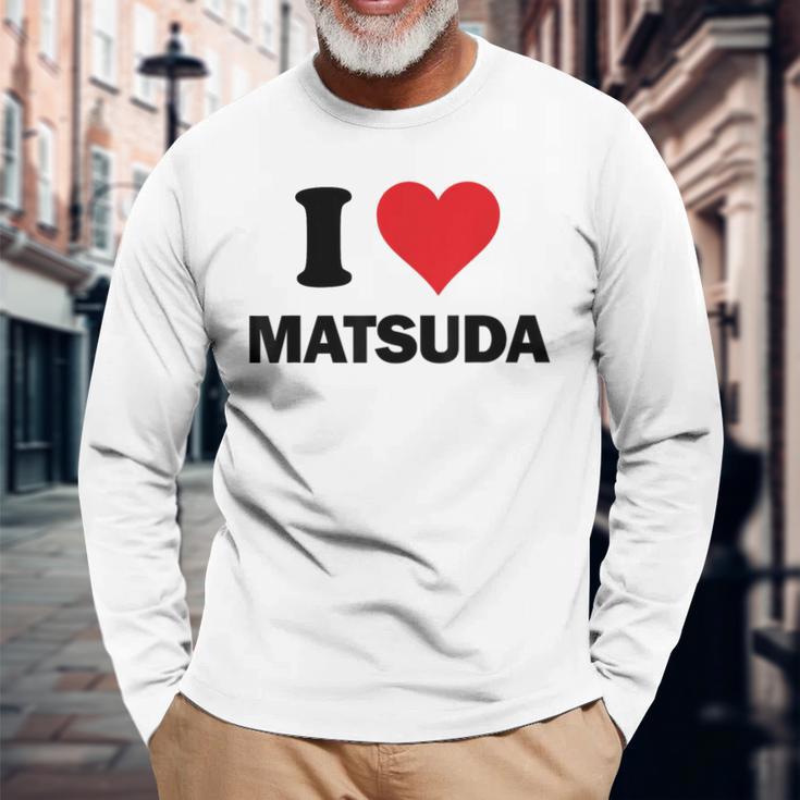 アイハート 松田 日本 愛 日本土産 長袖Tシャツ 高齢者への贈り物