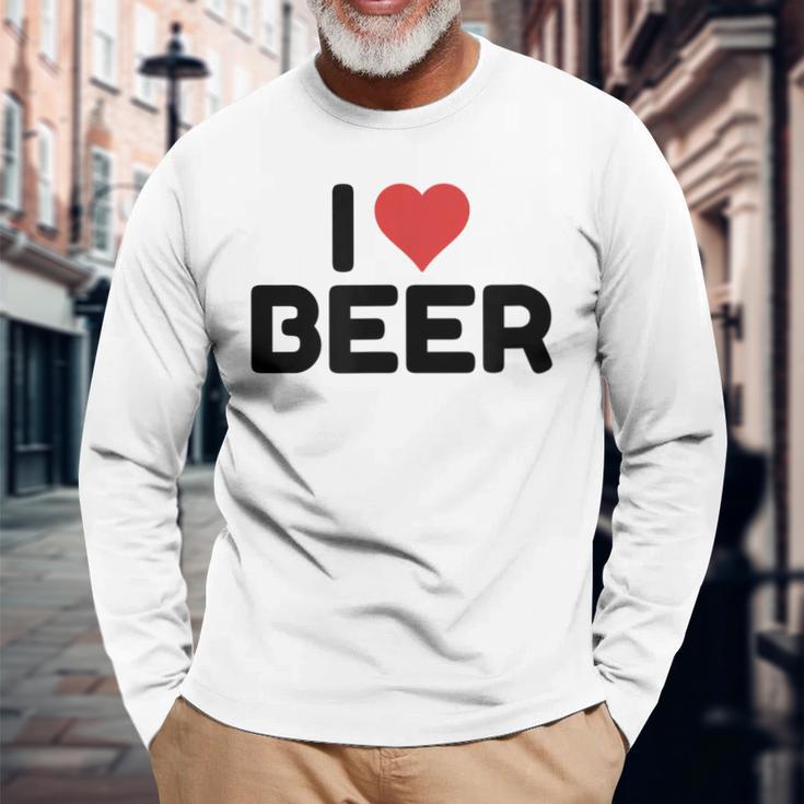 アイラブビール 長袖Tシャツ 高齢者への贈り物