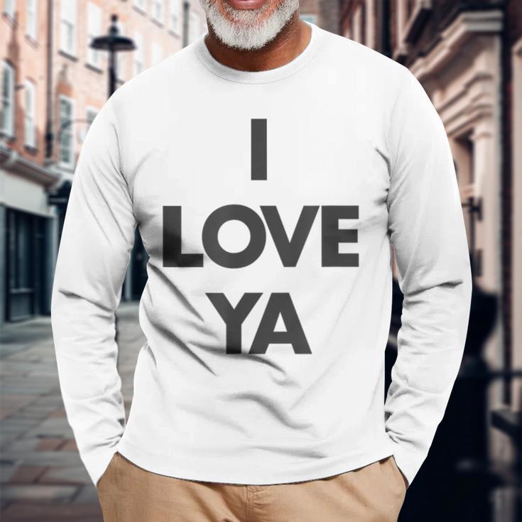アイ・ラヴ・ヤ-ザット・セイズ・アイ・ラヴ・ユア 長袖Tシャツ 高齢者への贈り物