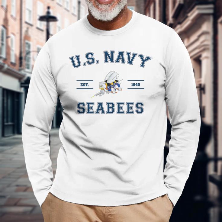 アメリカ海軍シービー 長袖Tシャツ 高齢者への贈り物