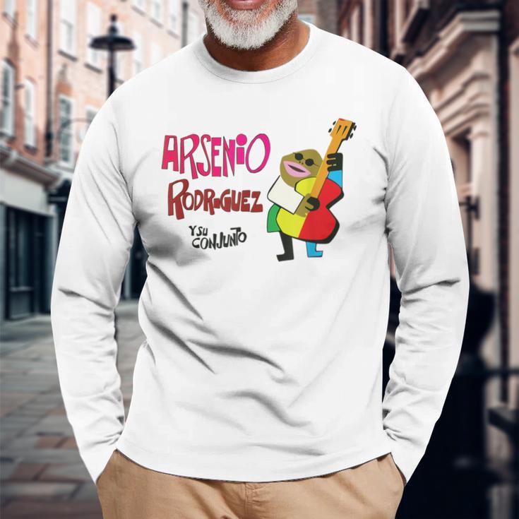 アルセニオ・ロドリゲス・イ・ス・コンフント・サルサ・チャラナガキューバ 長袖Tシャツ 高齢者への贈り物