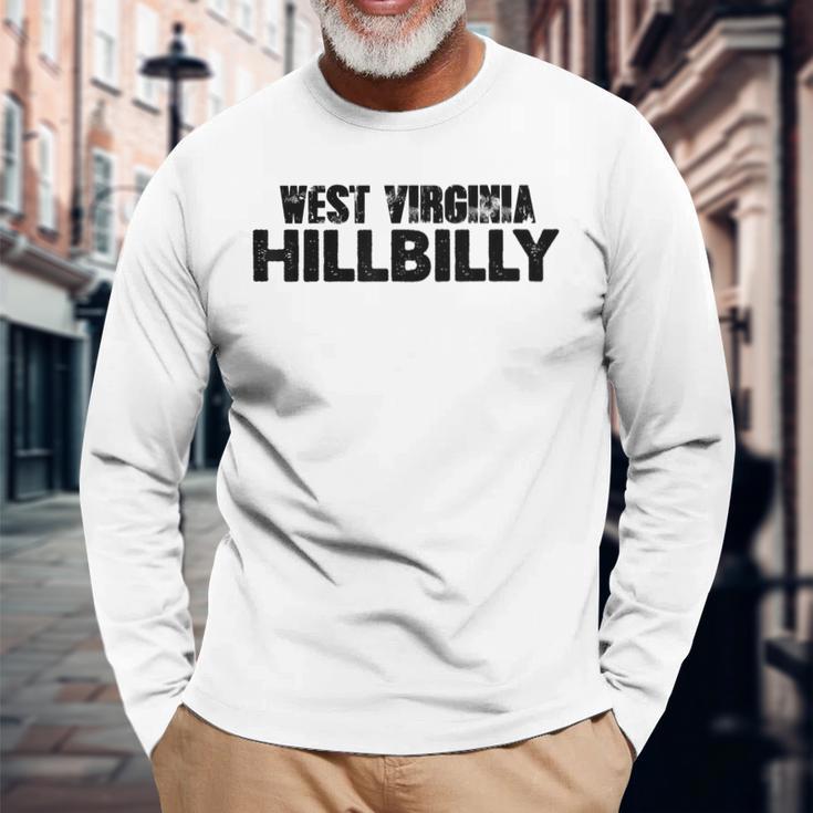 ウェストバージニア ヒルビリー アパラチア 面白い 長袖Tシャツ 高齢者への贈り物
